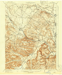 preview thumbnail of historical topo map of Ross County, OH in 1914