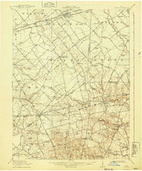 1917 Map of Sabina, 1943 Print