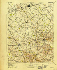 preview thumbnail of historical topo map of Sabina, OH in 1943
