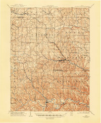 1905 Map of Salineville, 1948 Print