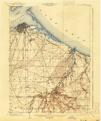 1904 Map of Sandusky, OH, 1941 Print