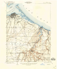 preview thumbnail of historical topo map of Sandusky, OH in 1904