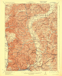 1913 Map of Sciotoville, 1924 Print