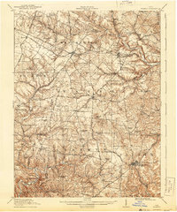 1918 Map of Adams County, OH, 1943 Print