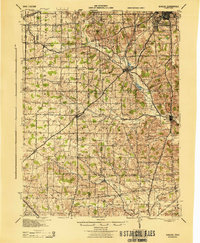 1943 Map of Shauck