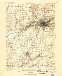 1904 Map of Springfield, 1952 Print