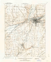 1904 Map of Springfield, 1963 Print