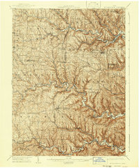 1905 Map of St. Clairsville, 1942 Print