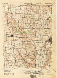 preview thumbnail of historical topo map of St. Paris, OH in 1944