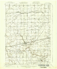 1914 Map of Swanton, 1937 Print