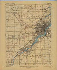 1900 Map of Toledo, 1932 Print