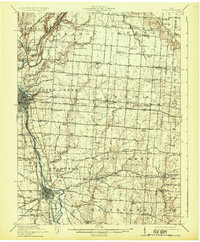 1914 Map of Troy, 1931 Print