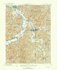 1909 Map of Uhrichsville, 1956 Print