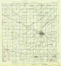 preview thumbnail of historical topo map of Van Wert, OH in 1914
