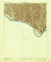 1919 Map of Vanceburg, 1938 Print