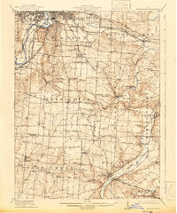 1915 Map of Waynesville, 1942 Print