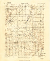 1904 Map of Wellington, 1958 Print