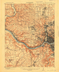 1914 Map of West Cincinnati