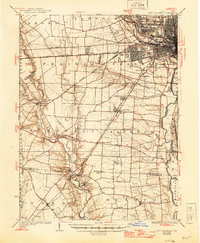 1925 Map of West Columbus, 1946 Print