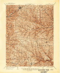 1905 Map of Woodsfield, 1946 Print