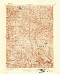 1905 Map of Woodsfield, 1946 Print