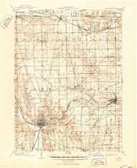 1903 Map of Wooster, OH, 1950 Print