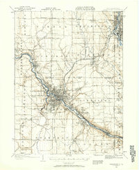 1906 Map of Youngstown, 1958 Print