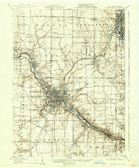 1908 Map of Youngstown, 1937 Print