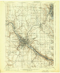 1908 Map of Youngstown, 1943 Print