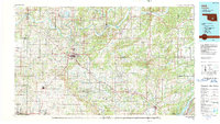 preview thumbnail of historical topo map of Ada, OK in 1990