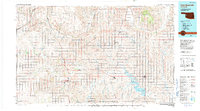 preview thumbnail of historical topo map of Roger Mills County, OK in 1990