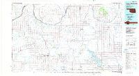 1984 Map of Hammon, OK