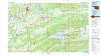 preview thumbnail of historical topo map of Pittsburg County, OK in 1991