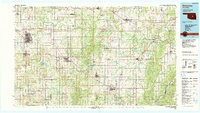 Download a high-resolution, GPS-compatible USGS topo map for Shawnee, OK (1990 edition)