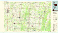 Download a high-resolution, GPS-compatible USGS topo map for Shawnee, OK (1985 edition)