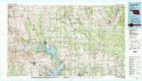 Download a high-resolution, GPS-compatible USGS topo map for Tishomingo, OK (1990 edition)
