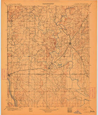 1901 Map of Claremore, 1913 Print