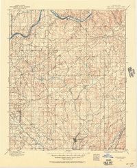 1896 Map of Coalgate, 1957 Print