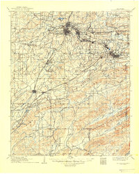 1909 Map of Adamson, OK, 1949 Print