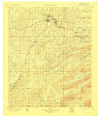 1898 Map of Mc Alester, 1908 Print