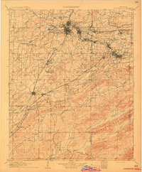 1909 Map of Alderson, OK