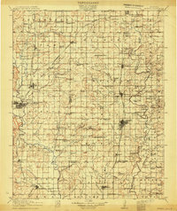 1914 Map of Nowata