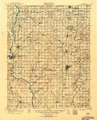 1914 Map of Nowata, 1949 Print