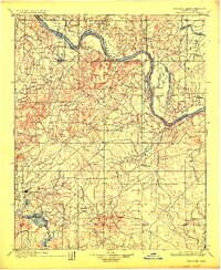 1900 Map of Jenks, OK, 1925 Print