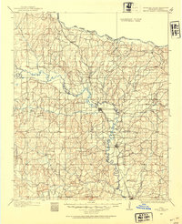 1898 Map of Pauls Valley, 1954 Print