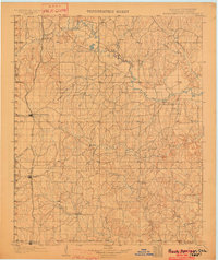 1902 Map of Rush Springs