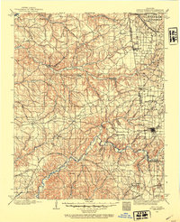 1899 Map of Siloam Springs, 1954 Print