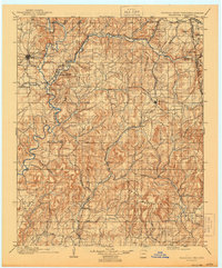 1901 Map of Tahlequah, 1944 Print