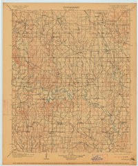 1901 Map of Tishomingo, 1914 Print
