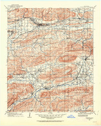 1908 Map of Tuskahoma, 1964 Print